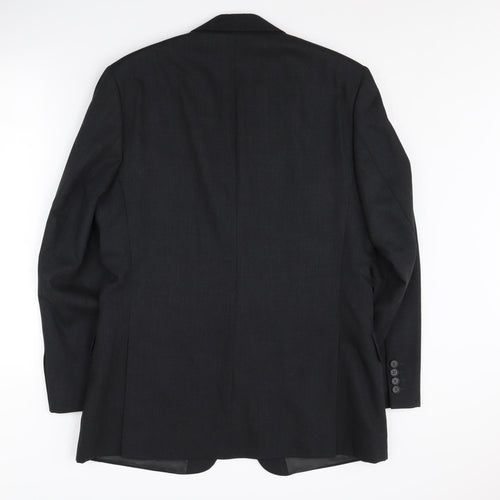 Jeff Banks Men's Black Wool Blazer 40 Regular Travel