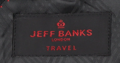 Jeff Banks Men's Black Wool Blazer 40 Regular Travel
