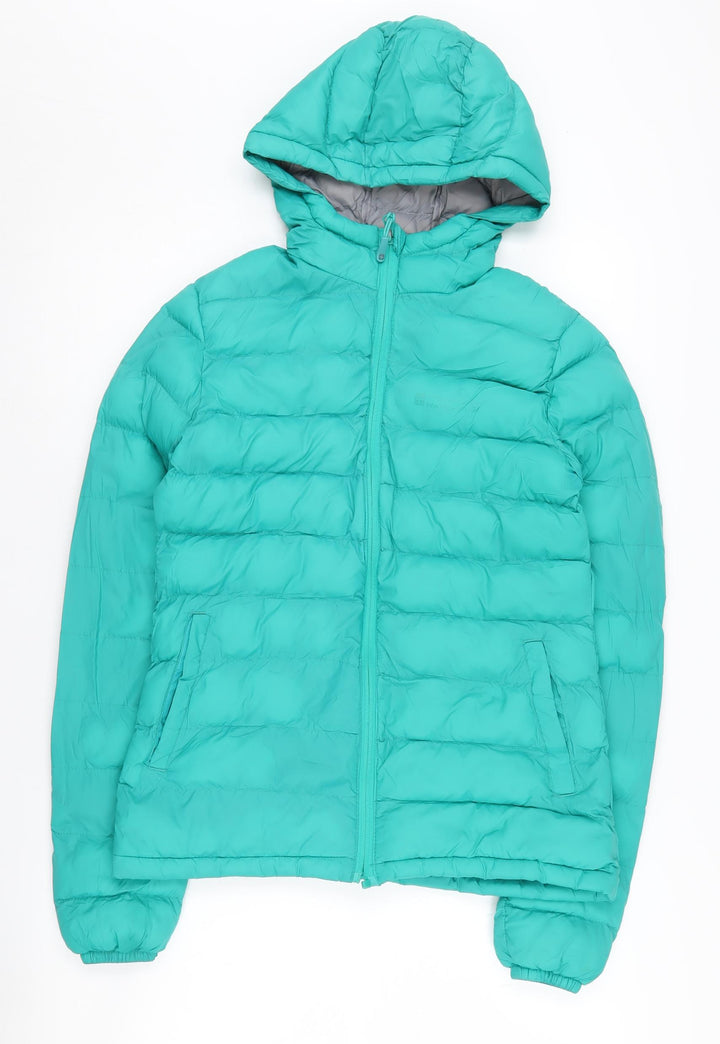 Mountain Warehouse Women's Green Puffer Jacket, Size 6, Winter