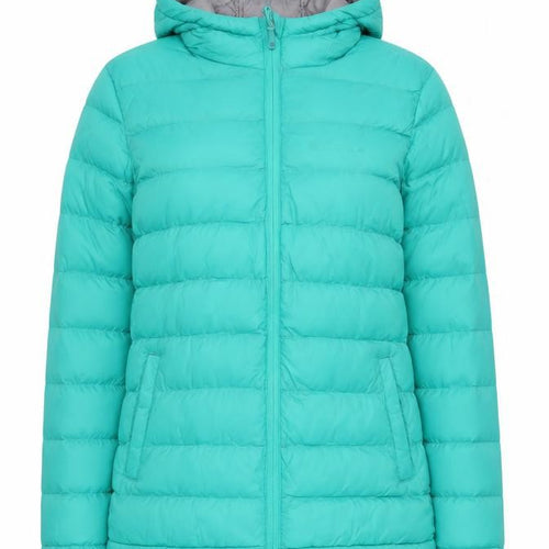 Mountain Warehouse Women's Green Puffer Jacket, Size 6, Winter