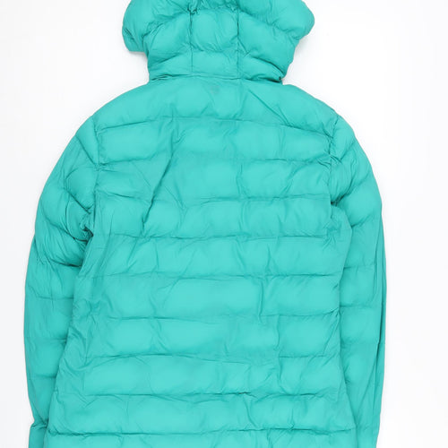 Mountain Warehouse Women's Green Puffer Jacket, Size 6, Winter