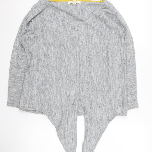 White Stuff Women's Grey Long Sleeve Knit Top Size 8