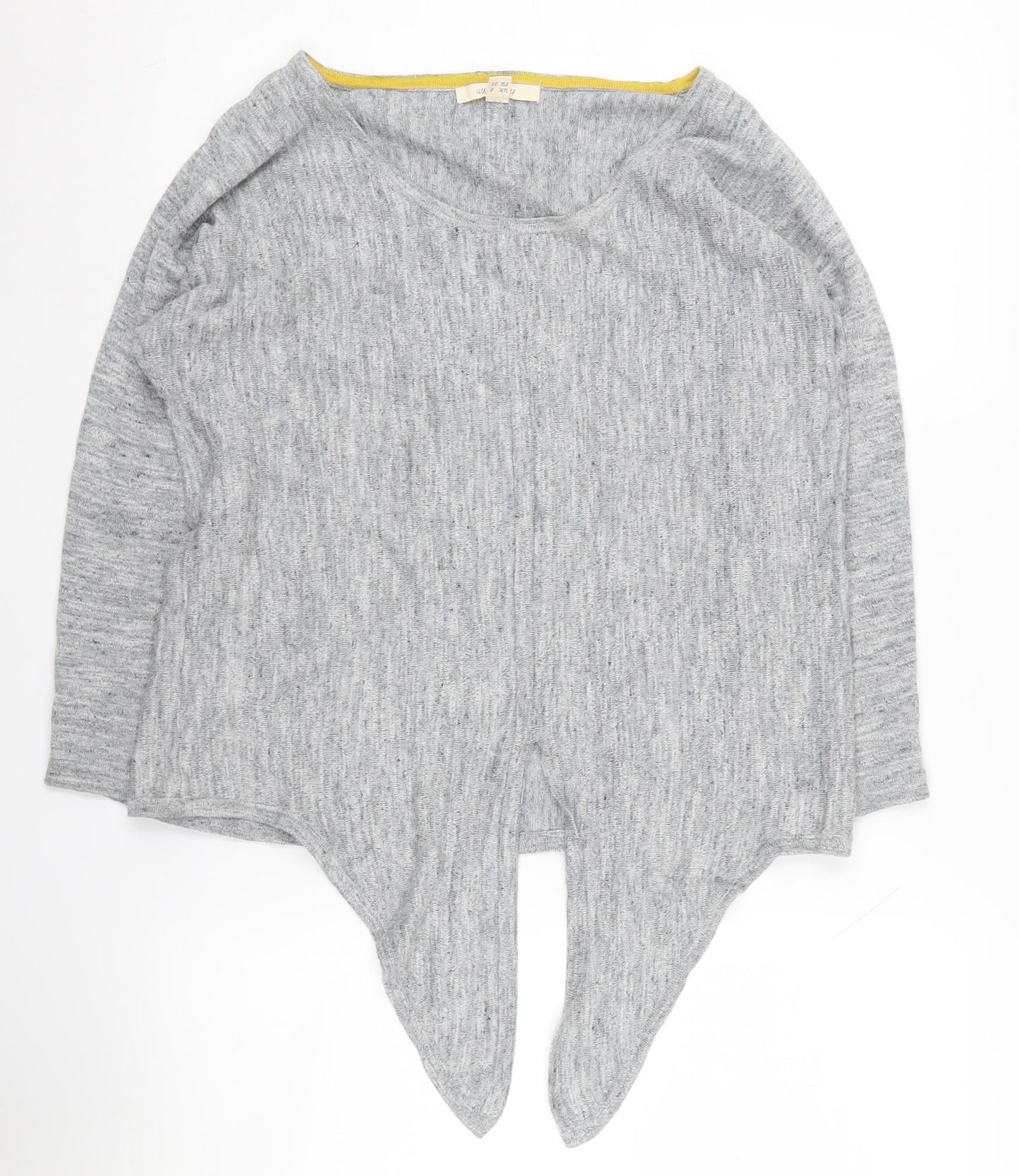 White Stuff Women's Grey Long Sleeve Knit Top Size 8