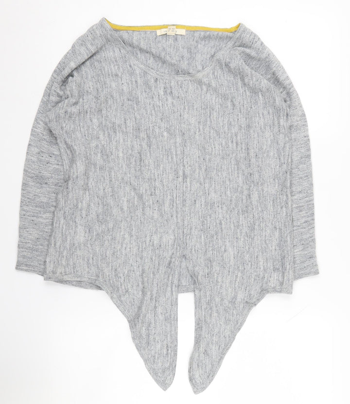 White Stuff Women's Grey Long Sleeve Knit Top Size 8