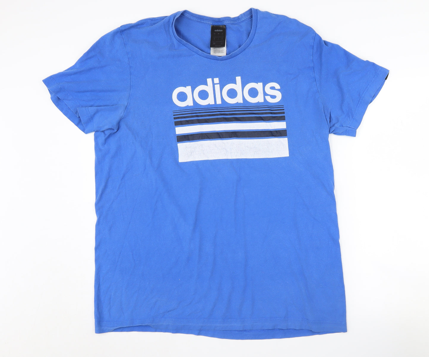 Adidas Men's Blue XL Graphic T-Shirt