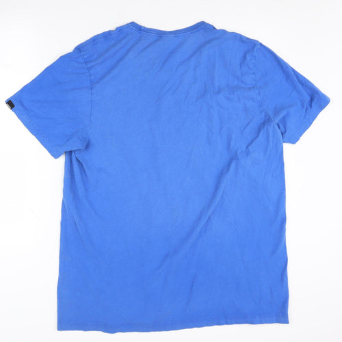 Adidas Men's Blue XL Graphic T-Shirt