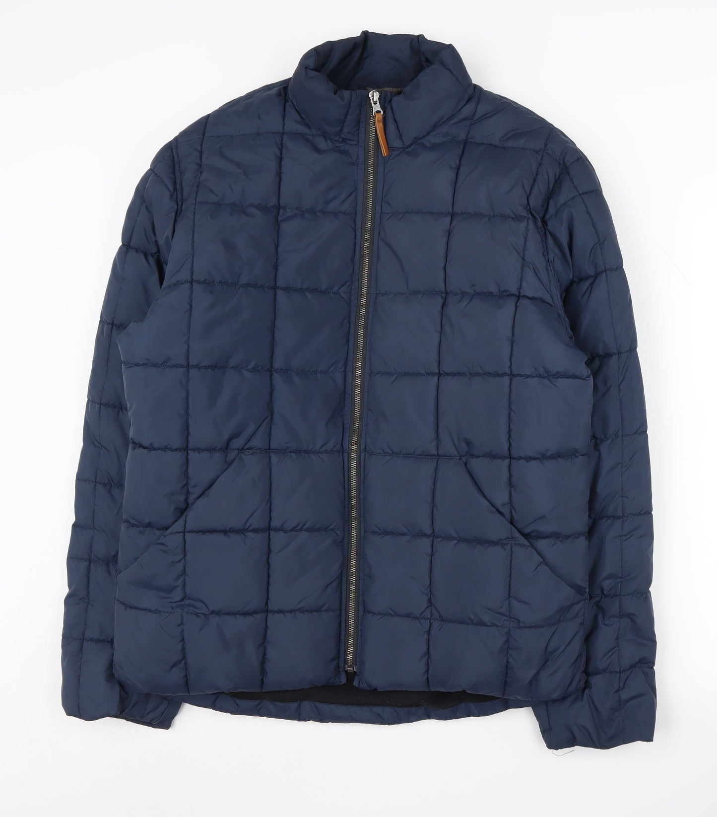 J.Crew Men's Blue Puffer Jacket M for Autumn/Winter