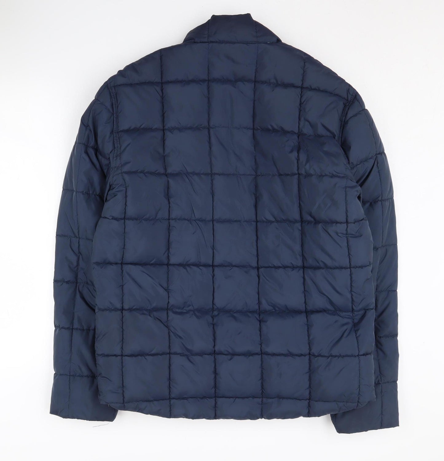 J.Crew Men's Blue Puffer Jacket M for Autumn/Winter