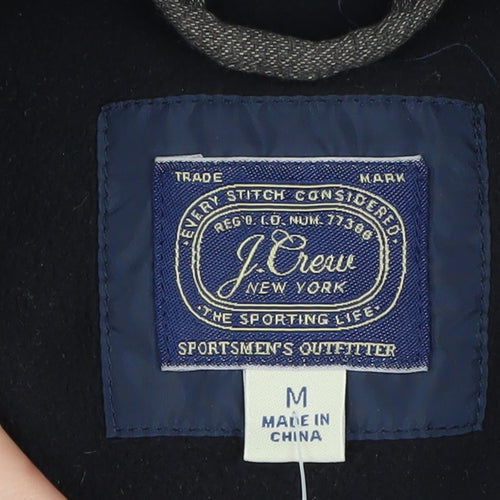 J.Crew Men's Blue Puffer Jacket M for Autumn/Winter