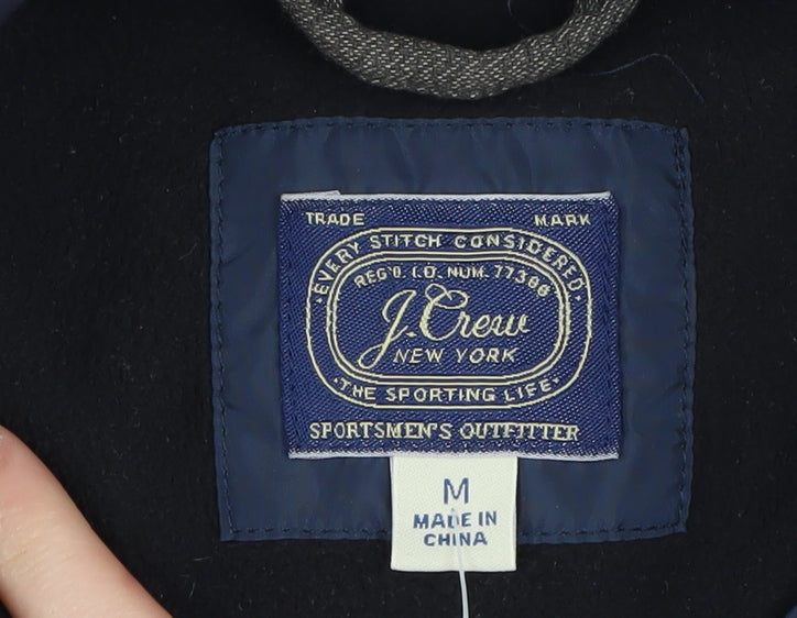 J.Crew Men's Blue Puffer Jacket M for Autumn/Winter