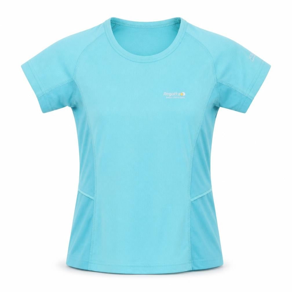 Front view of Regatta Women's Blue Athletic T-Shirt