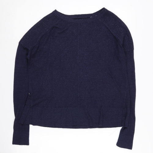 Superdry Women's Blue Jumper Size 12 Long Sleeve