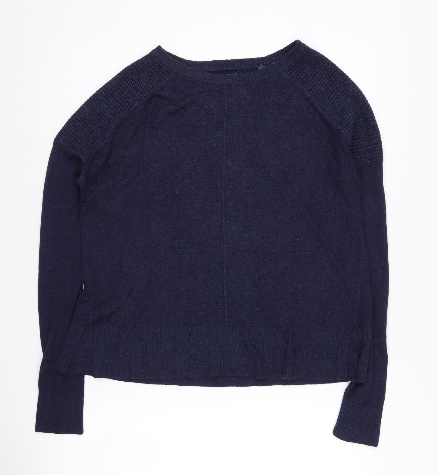 Superdry Women's Blue Jumper Size 12 Long Sleeve