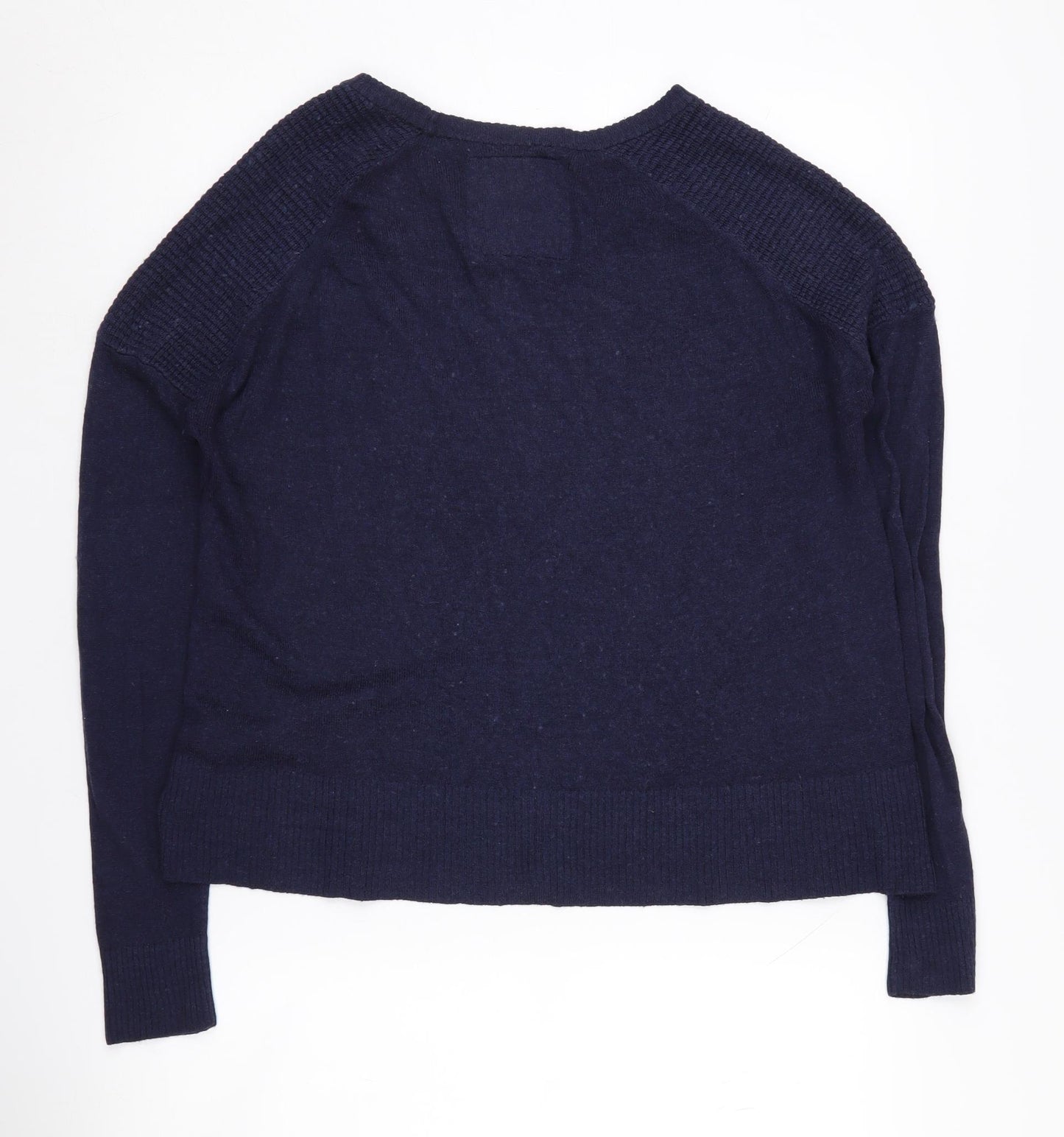 Superdry Women's Blue Jumper Size 12 Long Sleeve