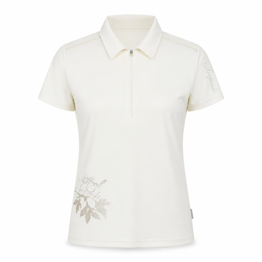 Icepeak Women's White Polo Top, Size 10, Polyester