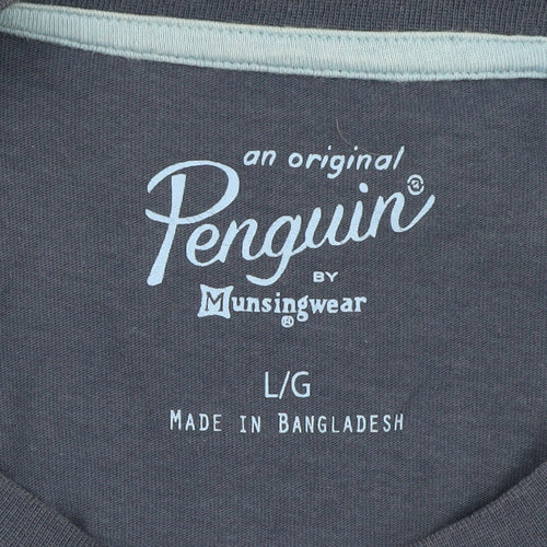 Penguin Men’s Blue Crew Neck T-Shirt Large