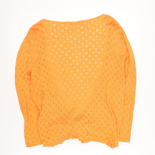Laura Ashley Women's Orange Cardigan Size 18