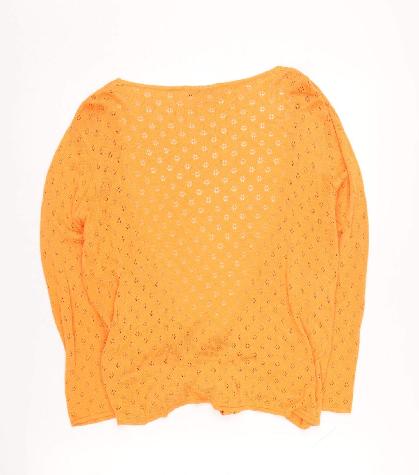 Laura Ashley Women's Orange Cardigan Size 18