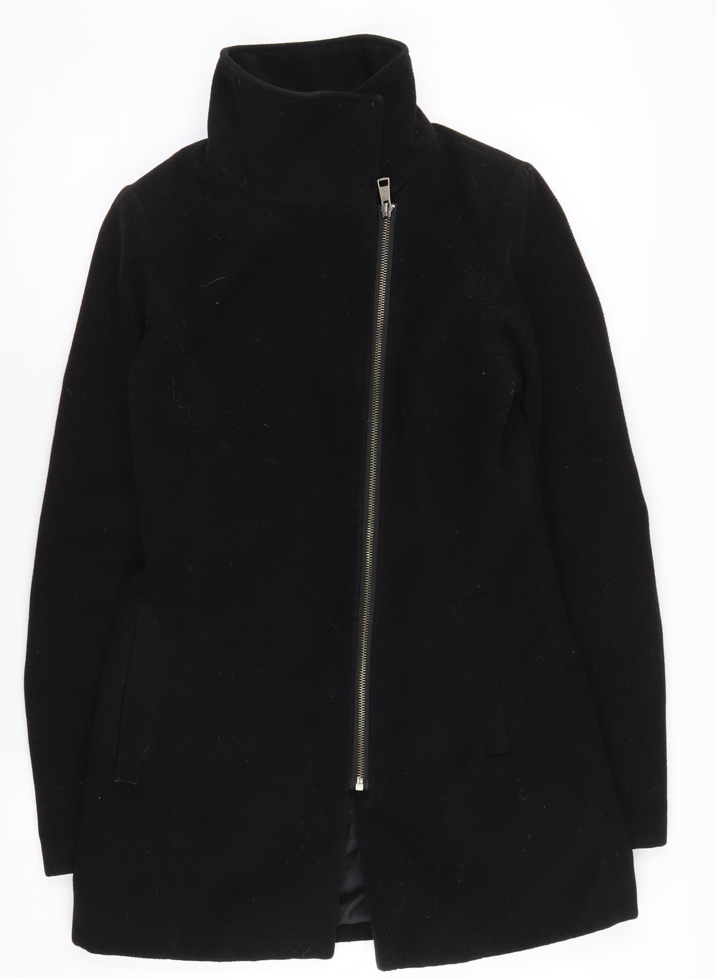 Jacqueline de Yong Women's Black Mid-Length Coat XS