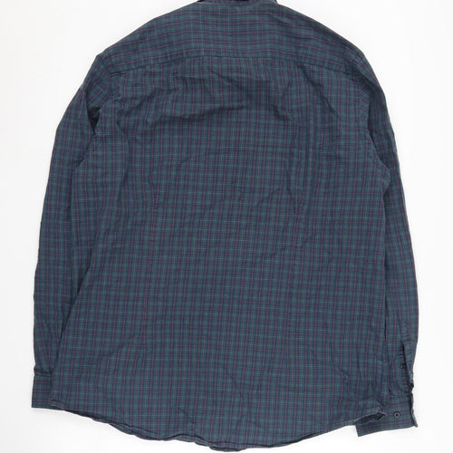 Angelo Litrico Men's Blue Check Shirt XL
