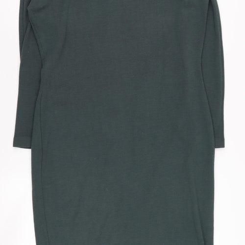 Linea Green Cowl Neck Sheath Dress Size 6 Women