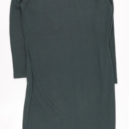 Linea Green Cowl Neck Sheath Dress Size 6 Women