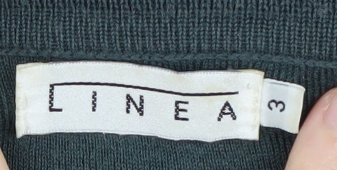 Linea Green Cowl Neck Sheath Dress Size 6 Women