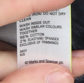 Marks and Spencer Men's Black Chino Shorts Size 32