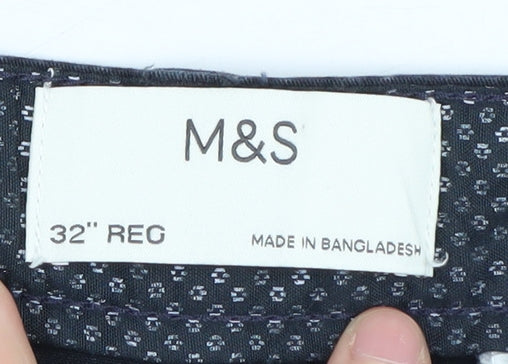 Marks and Spencer Men's Black Chino Shorts Size 32