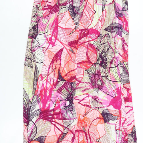 Per Una Women's Multicoloured Long Strappy Dress Size 16