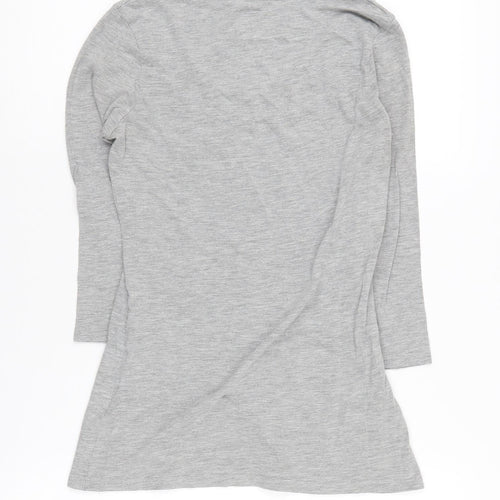 FatFace Women's Grey Long Sleeve Basic T-Shirt - Size S