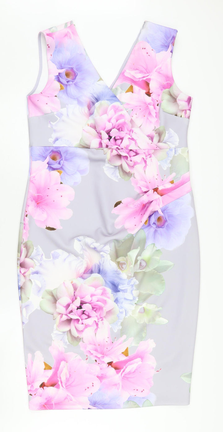 Scarlett B Women's Floral V-Neck Dress Size 18