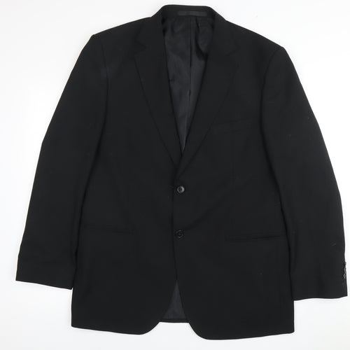 Marks and Spencer Men's Black Blazer, Size 42R Formal Jacket