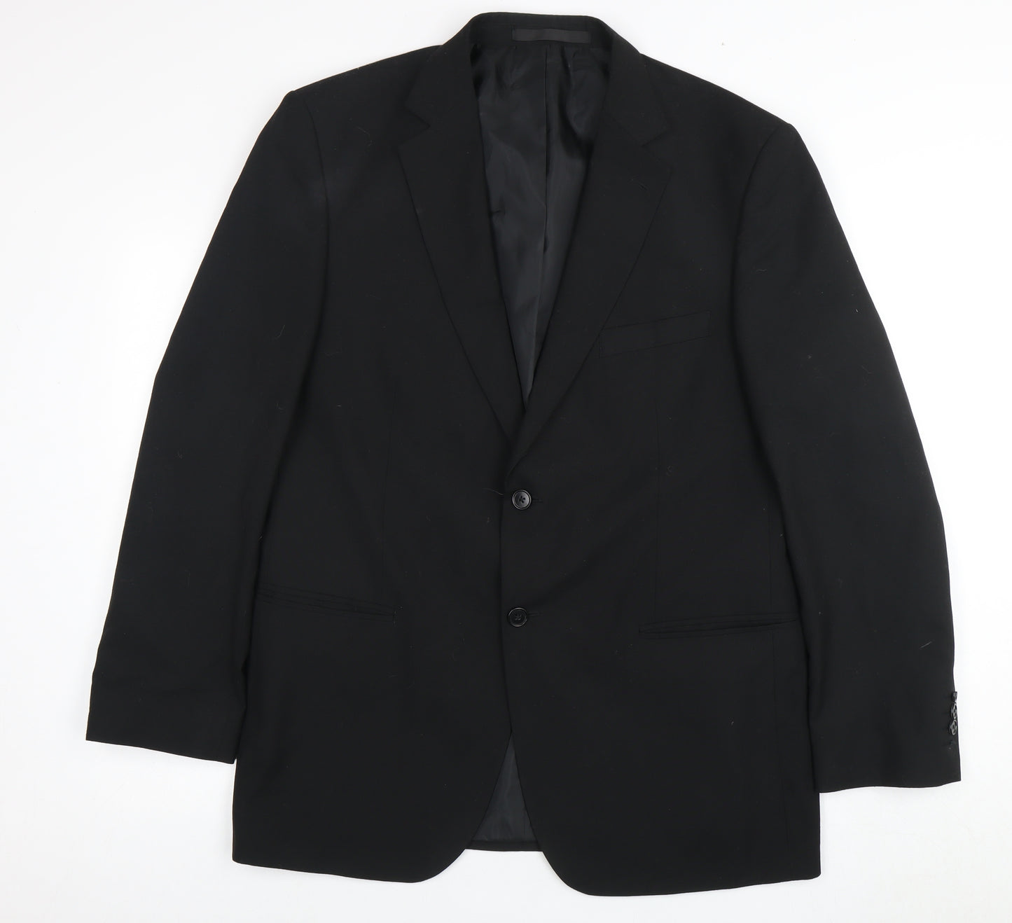 Marks and Spencer Men's Black Blazer, Size 42R Formal Jacket