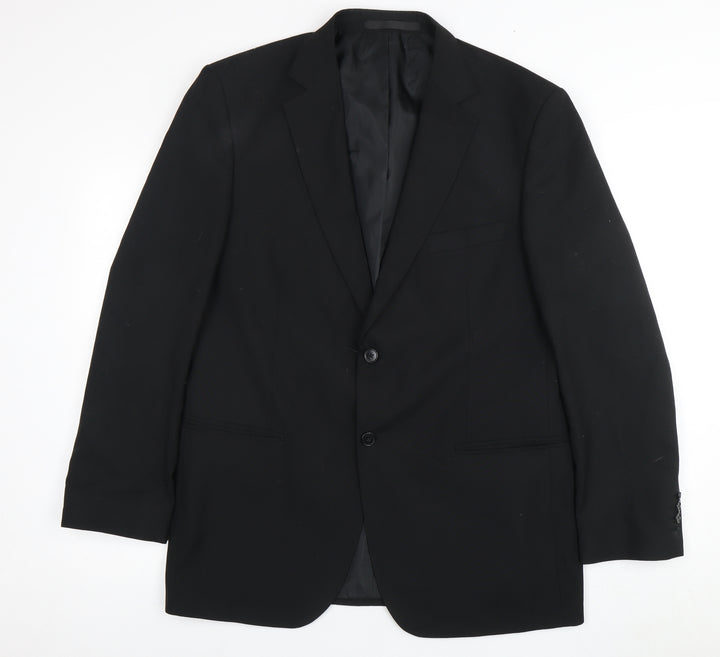 Marks and Spencer Men's Black Blazer, Size 42R Formal Jacket