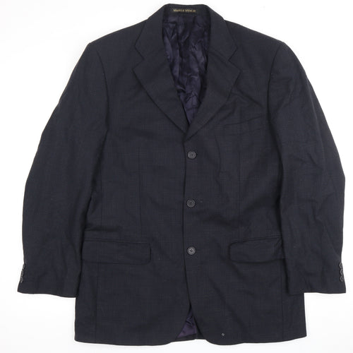 Marks and Spencer Men's Navy Blazer, Size 40R Wool