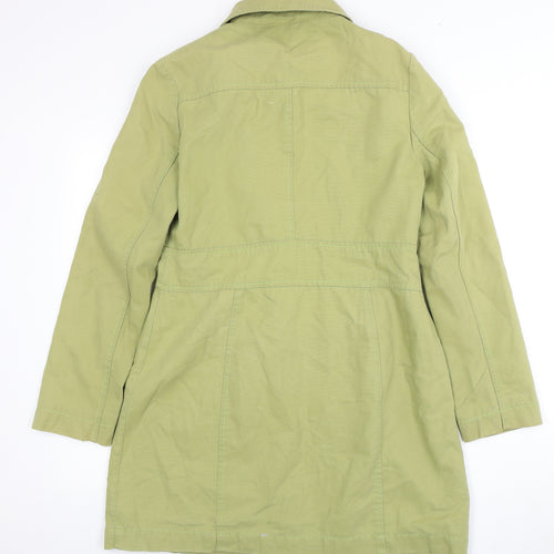 Next Women's Green Cotton Overcoat Size 12