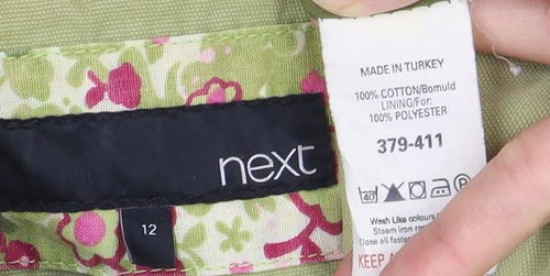 Next Women's Green Cotton Overcoat Size 12