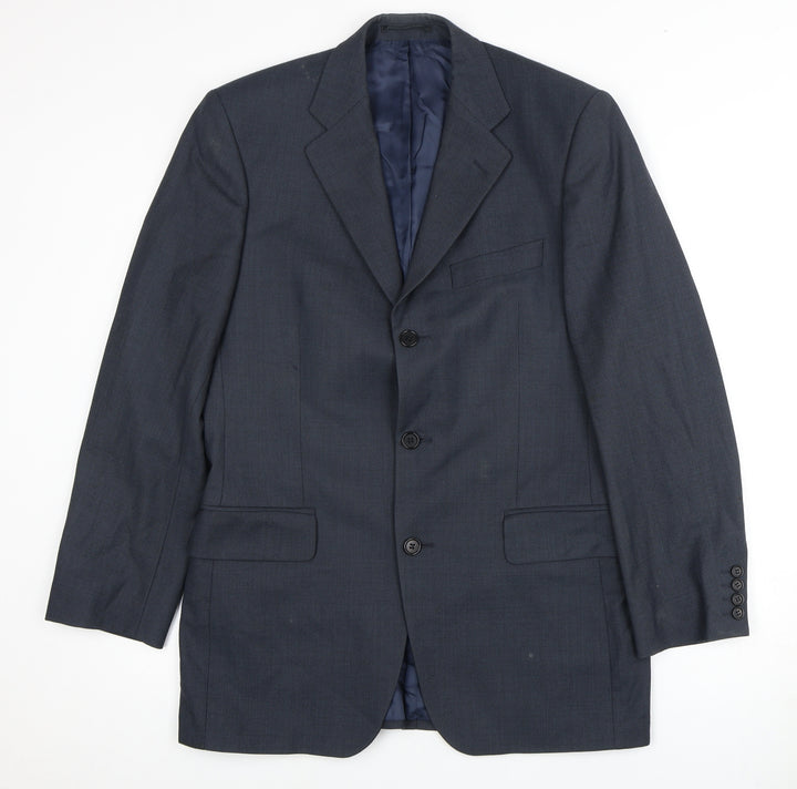 Magee Men's Blue Wool Suit Jacket 38 Regular