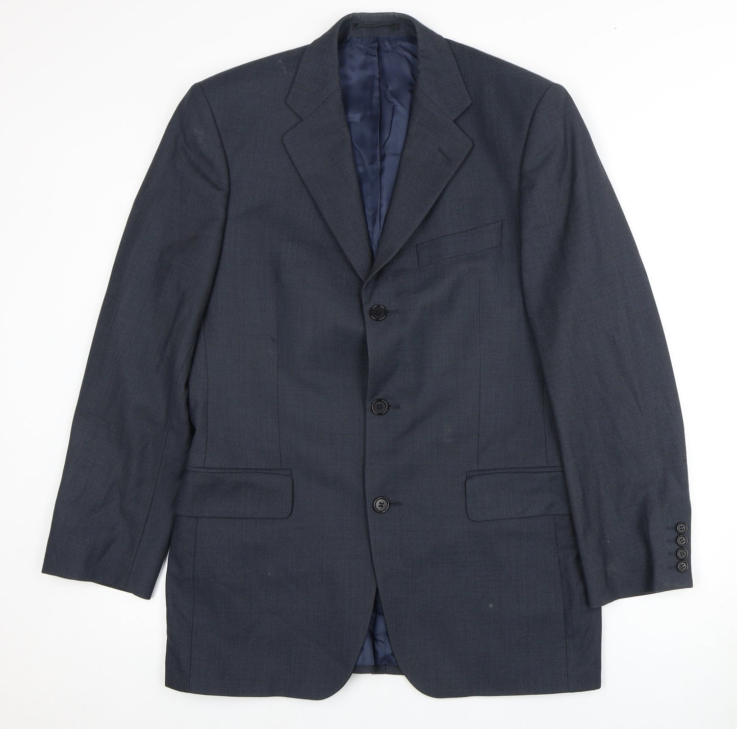 Magee Men's Blue Wool Suit Jacket 38 Regular
