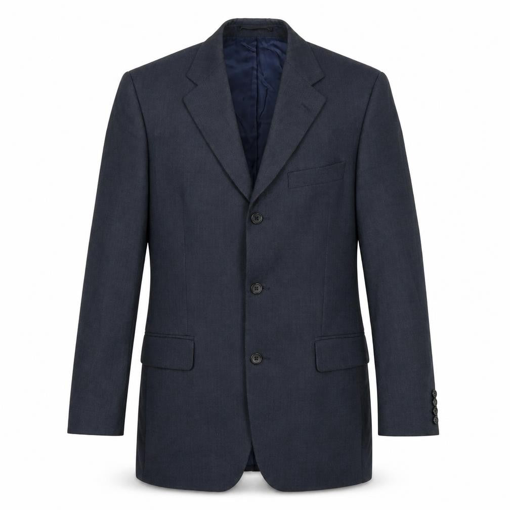 Front view of Magee Men's Blue Wool Suit Jacket 38 Regular