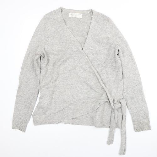 South Coast Women's Grey Wrap Jumper UK 14