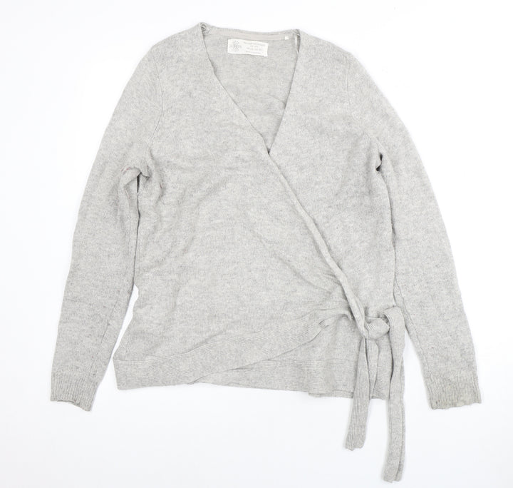 South Coast Women's Grey Wrap Jumper UK 14