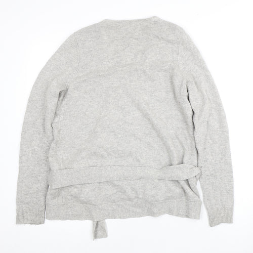 South Coast Women's Grey Wrap Jumper UK 14