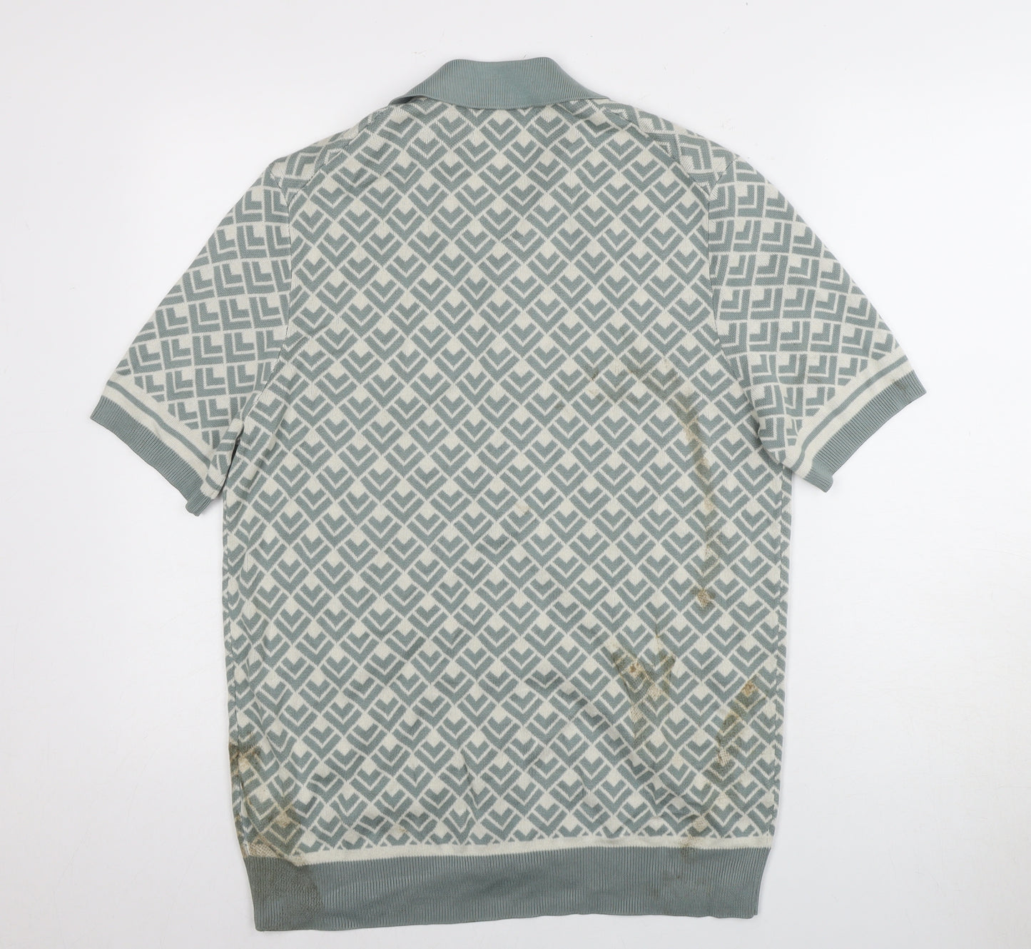 Autograph Men's Green M Collared Cardigan Button