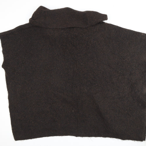 Zara Women's Brown Sleeveless Cardigan M