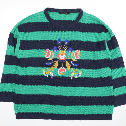 Brave Soul Women's Multicoloured Pullover Jumper Size 18