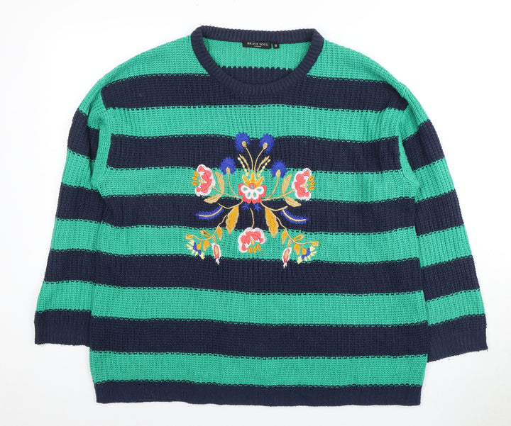 Brave Soul Women's Multicoloured Pullover Jumper Size 18