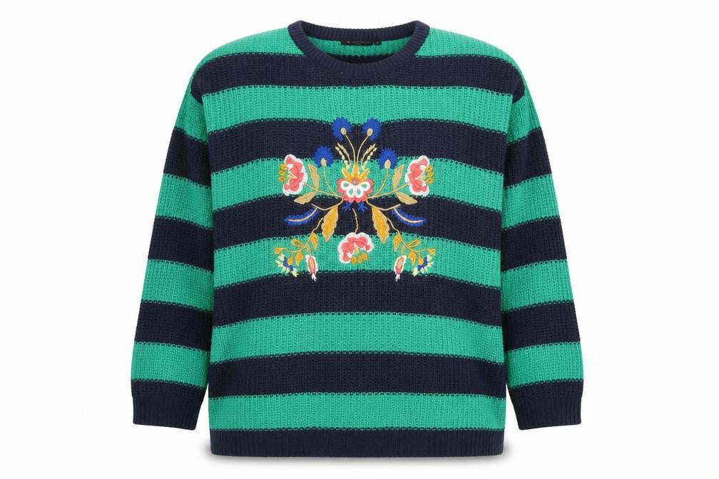 Front view of Brave Soul Women's Multicoloured jumper, size 18