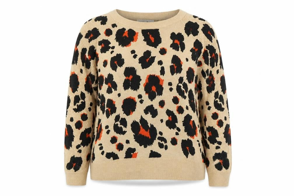 Front view of Next Women's Multicoloured Animal Print Jumper, size L